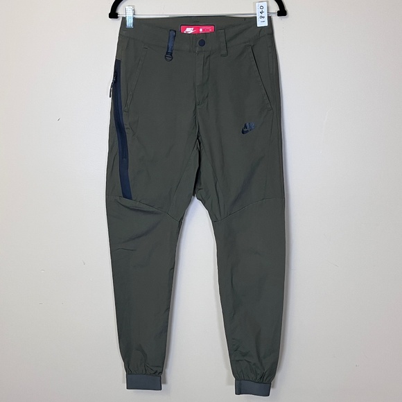 Nike Tech Bonded Jogger Pants - Men's Size 28 - Green - Picture 1 of 12